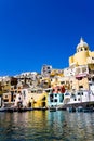 Italian sea coast, procida, naples