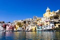 Italian sea coast, procida, naples