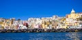 Italian sea coast, procida, naples