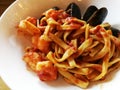 Italian Seafood Pasta with Tomato Sauce