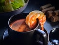 Shrimp seafood Bisque soup
