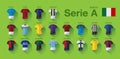 Italian Serie A football jerseys