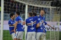 italian Serie A soccer match Sampdoria vs SSC Napoli Royalty Free Stock Photo