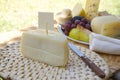 Italian sheep cheese - pecorino Royalty Free Stock Photo