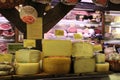 Italian shop with many specialties and typical products, cheese and meats