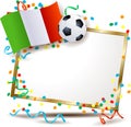 Italian signboard, soccer theme