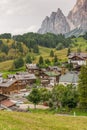 Italian small town of Cortina d'Ampezzo