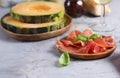 italian snack prosciutto ham