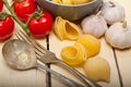 Italian snail lumaconi pasta with tomatoes