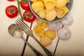 Italian snail lumaconi pasta with tomatoes