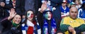 Italian Soccer Supporters - FIFA WC Royalty Free Stock Photo