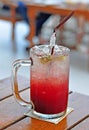 Italian soda with Rasberry