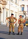 Italian Soldiers Royalty Free Stock Photo