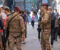 Italian Soldiers Guarding Historical Sites in Florence