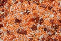 Italian soup mix contains an Italian mixture of dried tomatoes, rice and lentils, which is used in minestrone soup. Royalty Free Stock Photo