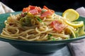 Italian Spaghetti Alla Carbonara Royalty Free Stock Photo