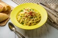 Italian Spaghetti Alla Carbonara Royalty Free Stock Photo