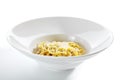 Italian Spaghetti Alla Carbonara with Grated Parmesan Royalty Free Stock Photo