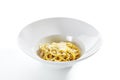 Italian Spaghetti Alla Carbonara with Grated Parmesan Royalty Free Stock Photo