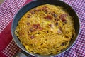 Italian spaghetti frittata