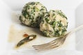 italian spinach dumplings Royalty Free Stock Photo