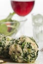 Italian spinach dumplings Royalty Free Stock Photo