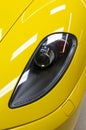 Italian sports car in yellow