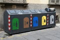 Italian Sselective sorting containers