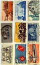 Italian stamps Royalty Free Stock Photo