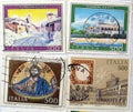 Italian Stamps Royalty Free Stock Photo