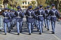 Italian State Police parade in Rome for the 50th anniversary of the foundation of the National Association of State Police