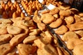 Italian street fried food with Arancini and Panzerotti Royalty Free Stock Photo