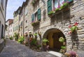 Italian street in a small provincial town of Tuscan