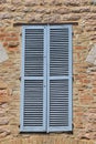 Italian style shutters Royalty Free Stock Photo