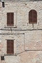 Italian style shutters Royalty Free Stock Photo