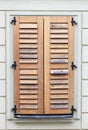 Italian style shutters Royalty Free Stock Photo