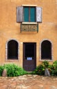 Italian style Window and Door Royalty Free Stock Photo