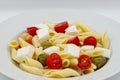 Italian Summer Salad, Pasta Fredda. Fresh and healthy summer salad. Close-up Royalty Free Stock Photo