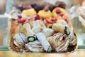 Italian sweet creamy dessert pastries