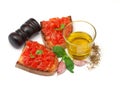 Italian tomato bruschetta Royalty Free Stock Photo