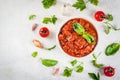 Italian tomato sauce marinara Royalty Free Stock Photo