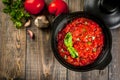 Italian tomato sauce marinara Royalty Free Stock Photo