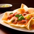 italian tortelli or ravioli stuffed with pumpkin and parmesan cheese tasty