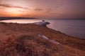 Italian Trabucco close to Vieste, Gargano Royalty Free Stock Photo