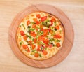 Italian vegetables pizza.Neapolitano Royalty Free Stock Photo