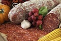 Italian ventricina salami Royalty Free Stock Photo