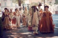 Italian victorians dresses Royalty Free Stock Photo