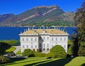 Italian Villa at Lake Como, Italy Royalty Free Stock Photo