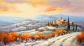 Italian Winter Landscape: A Masterpiece By Lizzo