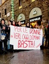 Italian women against Prime Minister Berlusconi